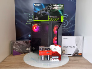 Gaming PC Ryzen 7 7700 RTX 5060 Ti 16GB 32GB 6000 DDR5 RGB 1TB