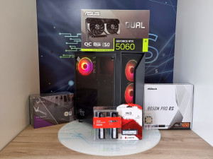 Gaming PC AMD Ryzen 7 7700 RTX 5060 8GB 32GB 6000 DDR5 RGB 1TB