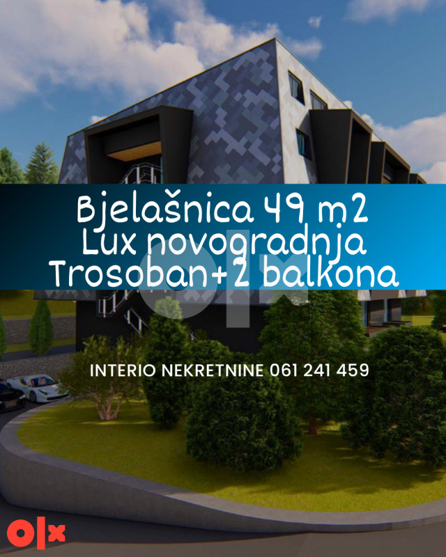 Bjelašnica 49 m2 LUX novogradnja trosoban sa dva balkona