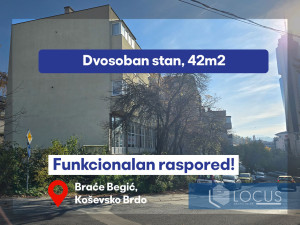 LOCUS: Dvosoban stan, prvi sprat, Koševsko Brdo, Centar