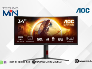 Gaming Monitor AOC CU34G4 34" Curved UWQHD, VA, 180Hz