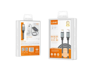 USB Kabal LDNIO LC441 100W PD3.0 1m C na C Black