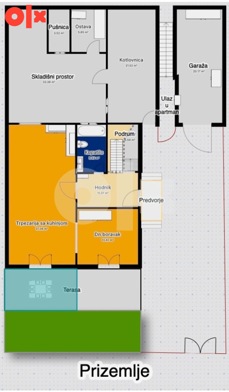 Porodična kuća sa apartmanom 6