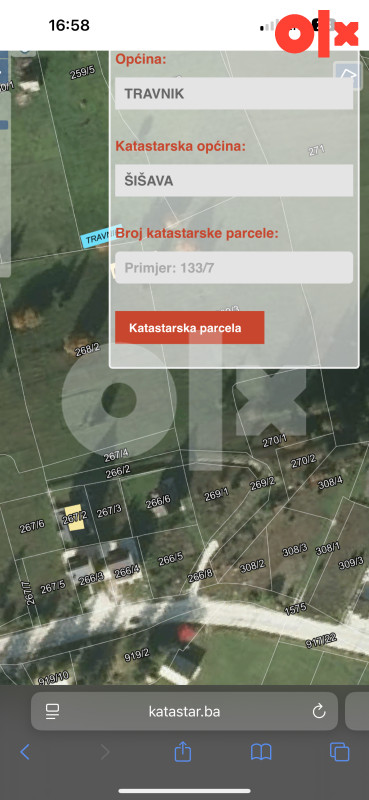 Zemljište(Plac) Vlašić Šišava Babanovac
