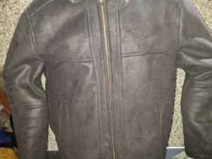 MUŠKA MODERNA ZIMSKA VELUR JAKNA BRUSENA KOZA VEL.XL