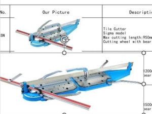 MASINA ZA KERAMIKU SIGMA 1200 MM SJEKAC PLOCICA