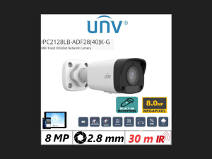 Uniview IP 8MP 4K Kamera POE IP67 IR30m