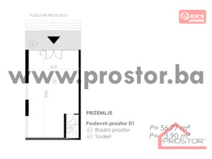 NOVOGRADNJA STUP! Poslovni prostor, 60m2