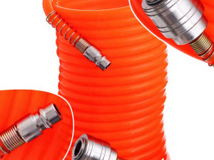 Spiralno Crijevo za Kompresor 5m 5x8mm Sa Brzim Spojnicama PE