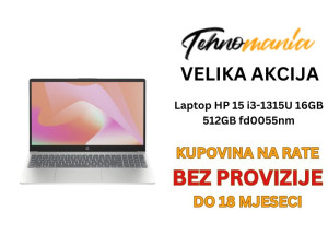 Laptop HP 15 i3-1315U 16GB 512GB fd0055nm