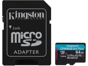 MicroSD 64GB UHS-I Kingston CanvasGo Plus 200MB/s
