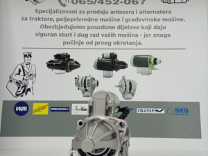 Anlaser Alnaser 12V1,7kw 9Z, Komatsu Kubota Kioti