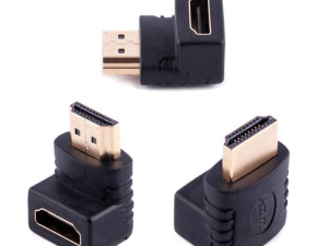 Adapter HDMI Ž na HDMI M 90 sptepeni