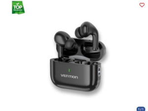 Bežične bluetooth slušalice VENTION Lite E11 Plus crne 044090