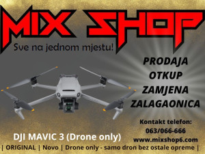 DJI MAVIC 3 (Drone Only) Novo *Garancija*Zamjena da*Na stanju*