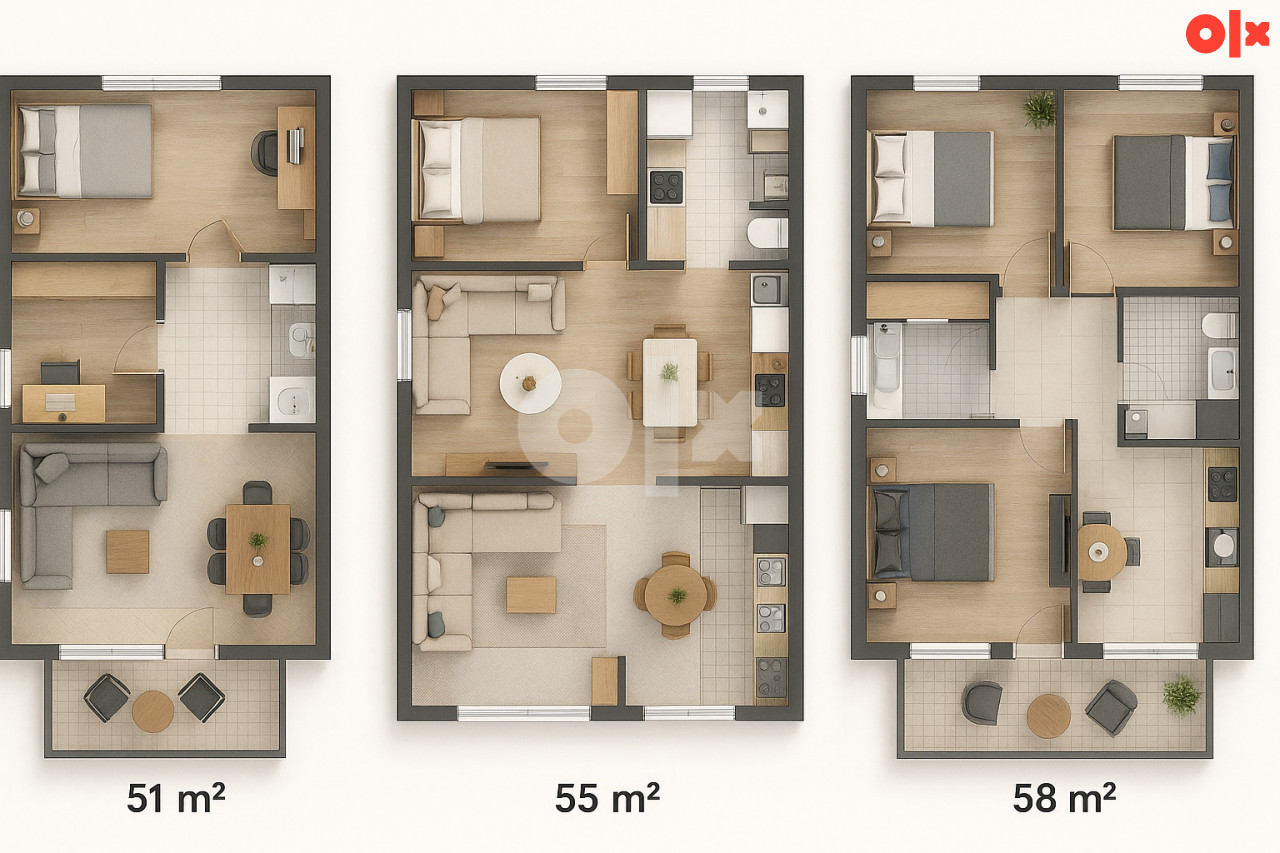 Stanovi Vogošća novogradnja 58 m2 4