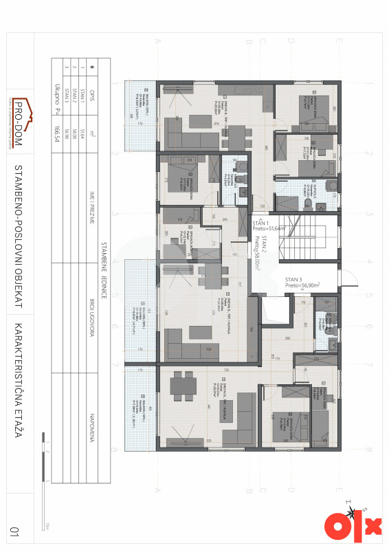 Stanovi Vogošća novogradnja 58 m2 5