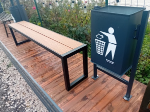 Klupa klupe wpc metal