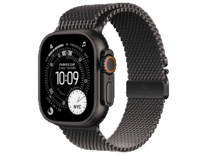 Apple Watch Ultra 3 49mm BlackTitanium Case+Black Titanium Mil...