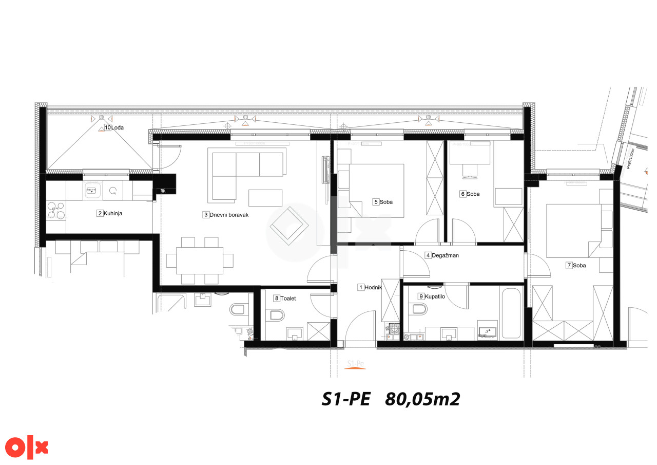 Stan Banja Luka 80.05m2- Krfska Mejdan 2