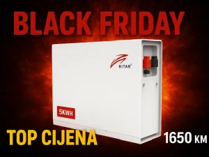 5.12kWh Wallbox FUJI Akumulatori Baterije 100Ah 51.2V Solarne