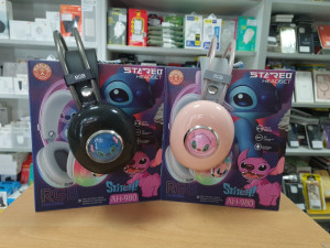 BLUETOOTH SLUŠALICE STITCH PINK I CRNA