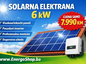 HIBRID 6kW Solarna elektrana Trofazna Solarni Paneli