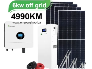 HIBRIDNA 6kW Solarna elektrana Solarni Paneli Akumulatori