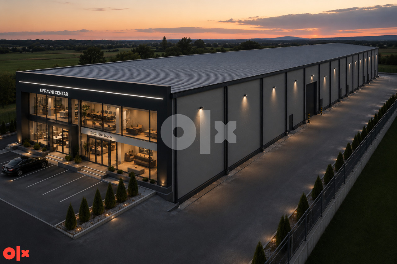 NOVA Hala 78x25x8m=2300m2 - pocinkovana celicna kontrukcija