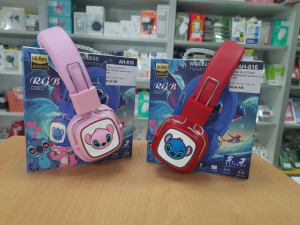 BLUETOOTH SLUŠALICE STITCH ROZE I CRVENE