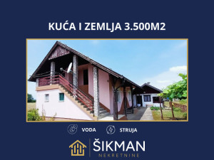 Kuća i plac Prijedor 3500m2, Petrov Gaj