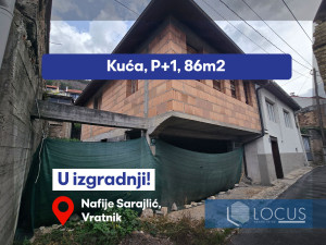 LOCUS: Dvije kuće u izgradnji kod škole u  nas. Vratnik