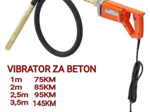 Vibrator za beton 1m,2m,2.5m i 3.5 m