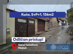 LOCUS: Dvije kuće na parceli 269m2, nas. Mejtaš, Centar