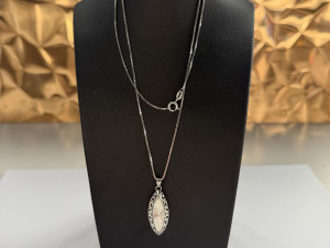 Lancic i privjesak zenski srebro 925