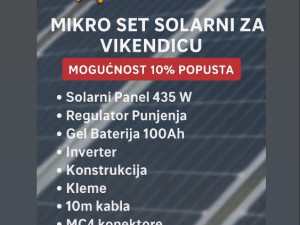 Solarna elektrana za vikendicu