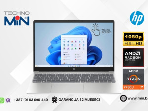 HP 15-fc0047wm - 15.6" Touch, Ryzen 7 7730U, 16GB RAM, 512GB SSD