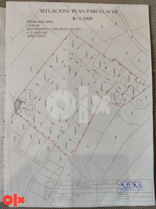 Zemljište Sarajevo 15000m2 + 12000m2 /Rajlovac - Zabrđe/Sokolje 22