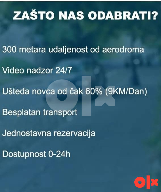 Aerodrom parking garaža na dan - airport parking Sarajevo 5