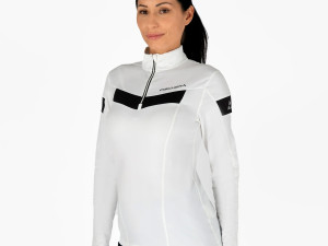 Ženska majica FISCHER dugi rukav Gittan Aktivni veš White