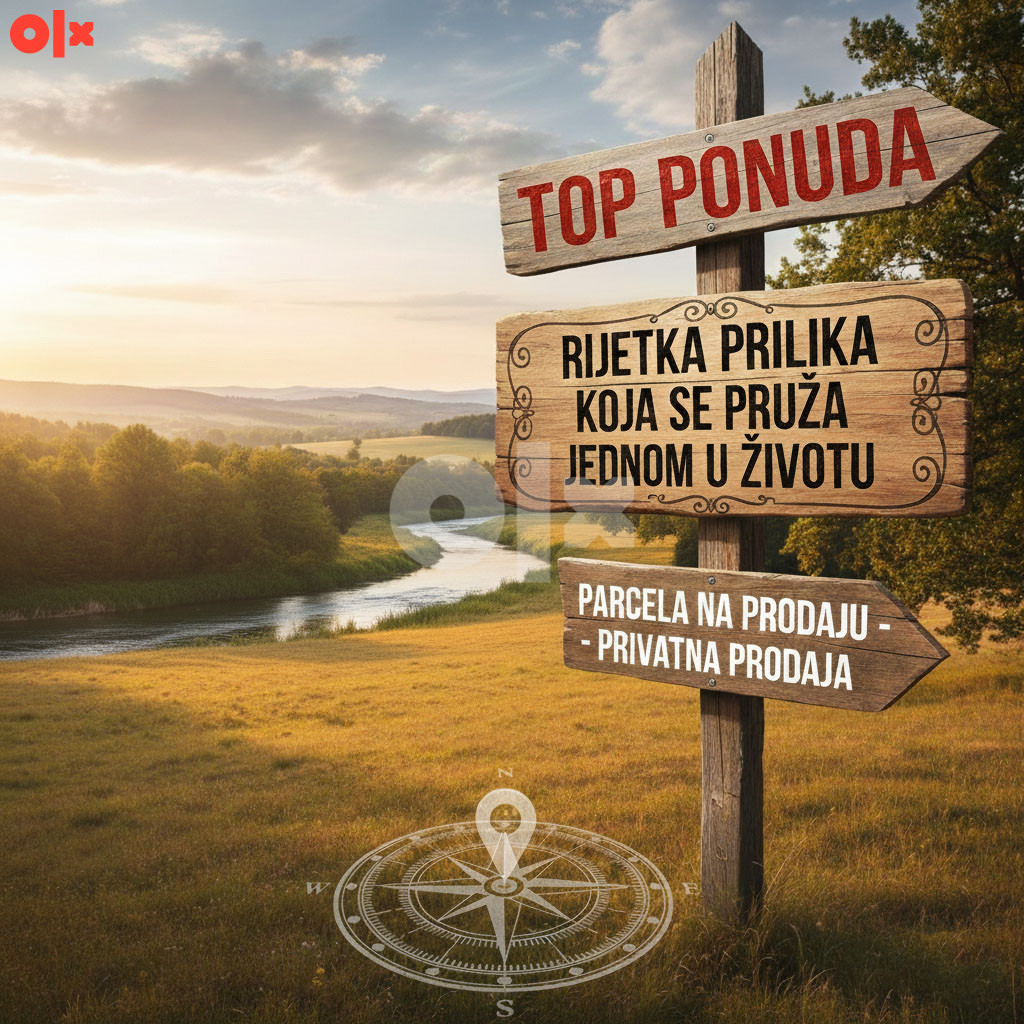 TOP PONUDA - Parcela od 10000m2 (96m uz rijeku Bunicu)