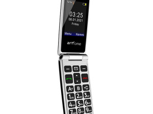 Telefon na tipke Artfone F20 preklop Black