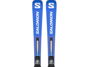 Skije SALOMON Set E S Race SL 10 Blue White + Vezovi E Z12 GW F80