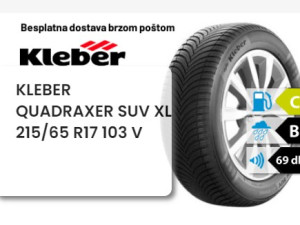 215/65 R 17 103V XL KLEBER QUADRAXER SUV