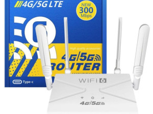 Ruter 4G/5G sa Sim Karticom LTE WiFi Ruter 300Mbp POJACIVAC