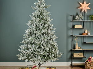 Jelka/bor novogodišnja ALLISON snježna -180 cm