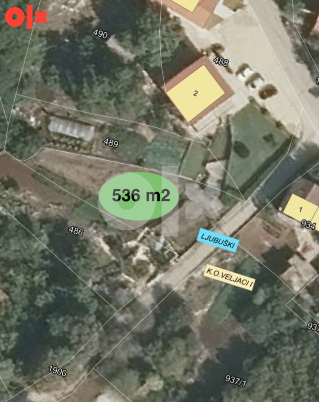 Građevinsko zemljište Ljubuški / Veljaci / Slap Koćuša / 536 m2 3