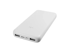 Powerbank Gigatech 10000mAh, USB i C izlazi, bijeli TX10000-WH