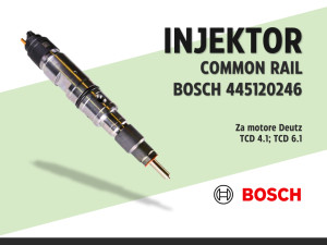 Injektor common Bosch 445120246 | za Deutz TCD 4.1 TCD 6.1