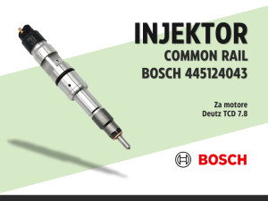 Injektor common rail Bosch 445124043 | za Deutz TCD 7.8